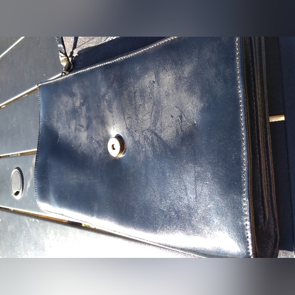 Vintage Jane Shilton Black Leather Purse Handbag, Shoulder Bag, Made in … - Picture 5 of 15